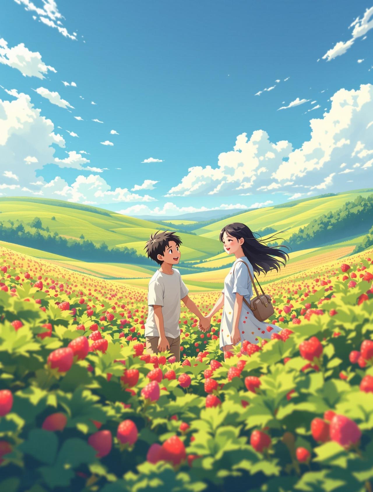 短剧免费追剧《草莓味的夏天》封面图 - 校园初恋